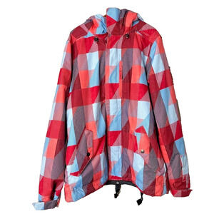 O’Neill Ski Coat Escape Series 8000mm 2 Layer Snowboard Jacket Plaid Womens L